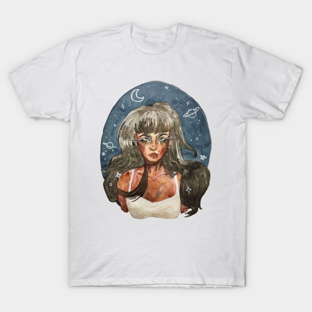 Space gurl 2.0 T-Shirt by SosiCreatesArt